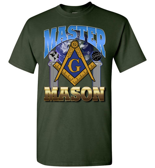Master Mason Pillars Blue Lodge T Shirt