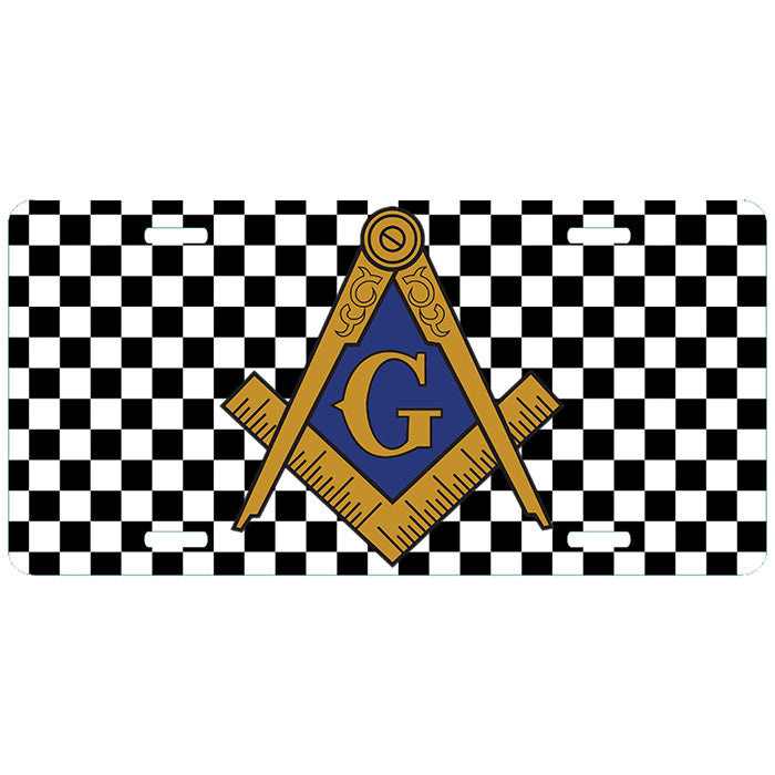 Mosaic Masonic License Plate