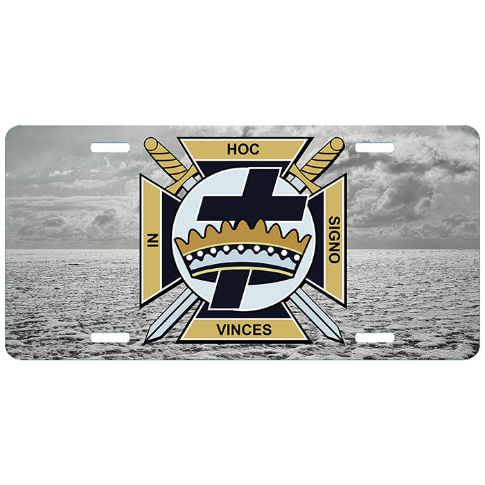 Knights Templar Tundra License Plate Tag