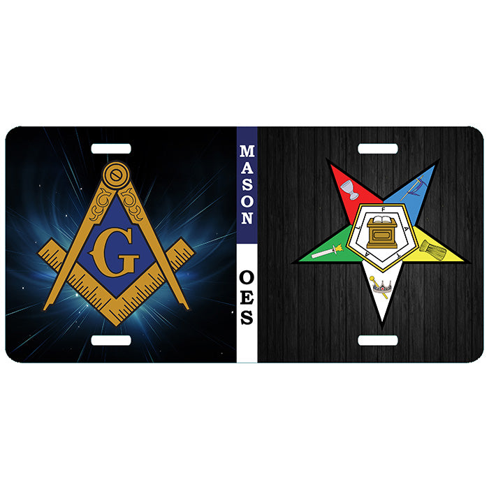 OES Mason Split License Plate