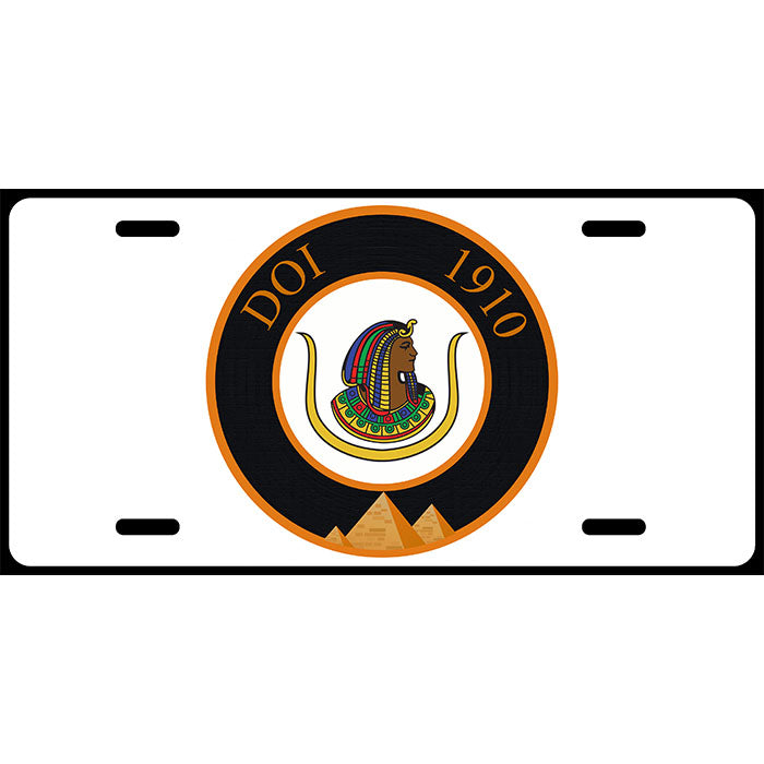 Daughters of Isis 1910 License Plate DOI OES Auto Car Tag