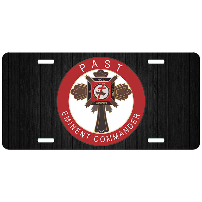 Past Eminent Commander License Plate Tag