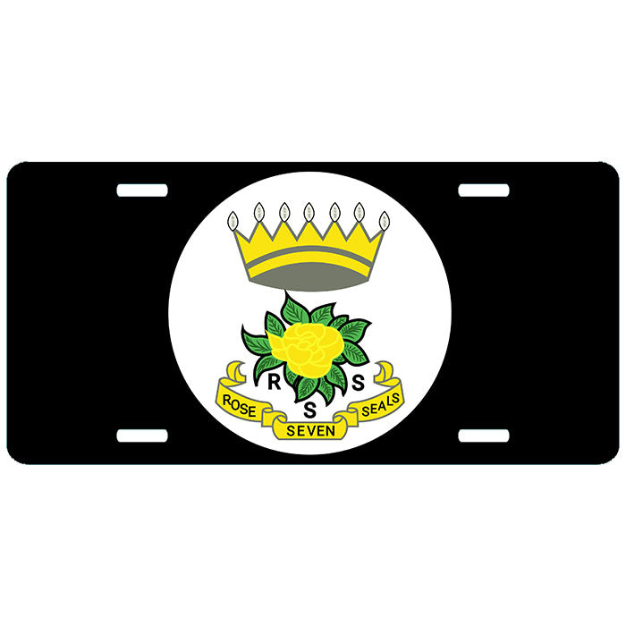 Roses of Seven Seals License Plate OES Auto Car Tag