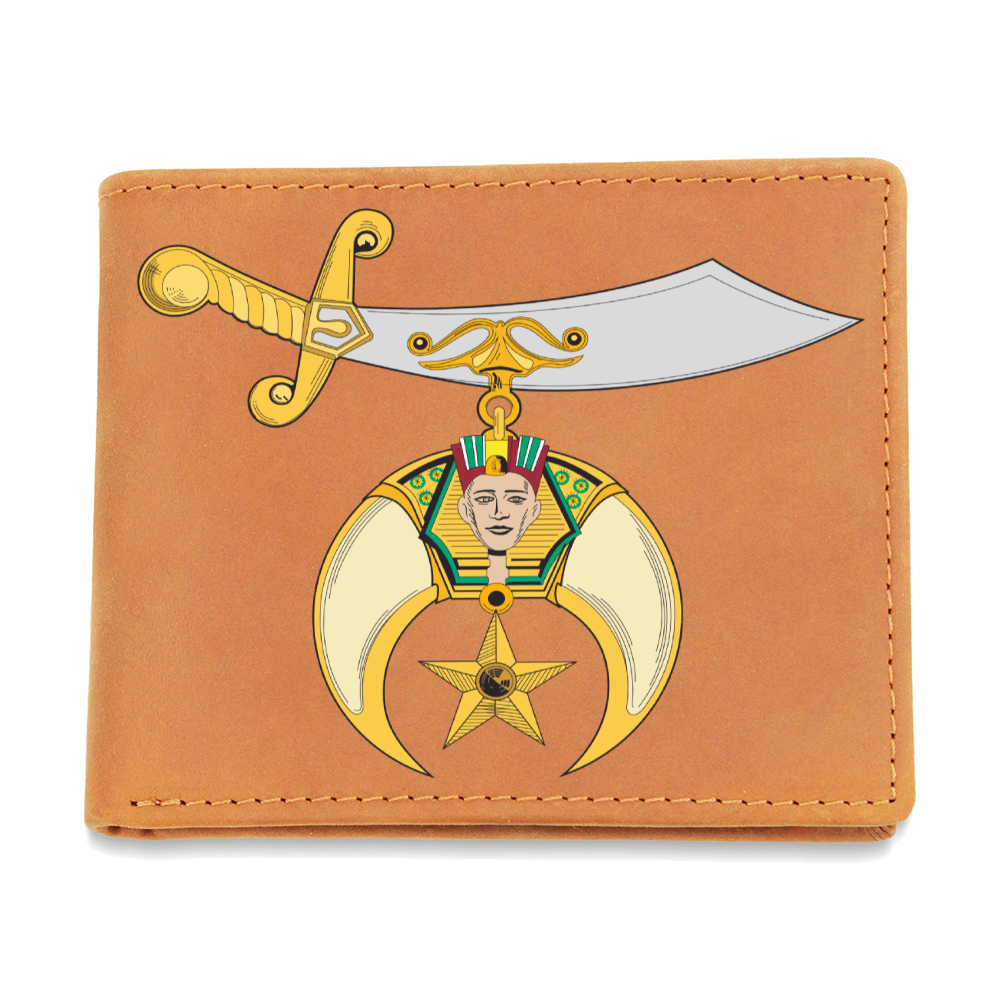 Shriner Cowhide Leather Wallet
