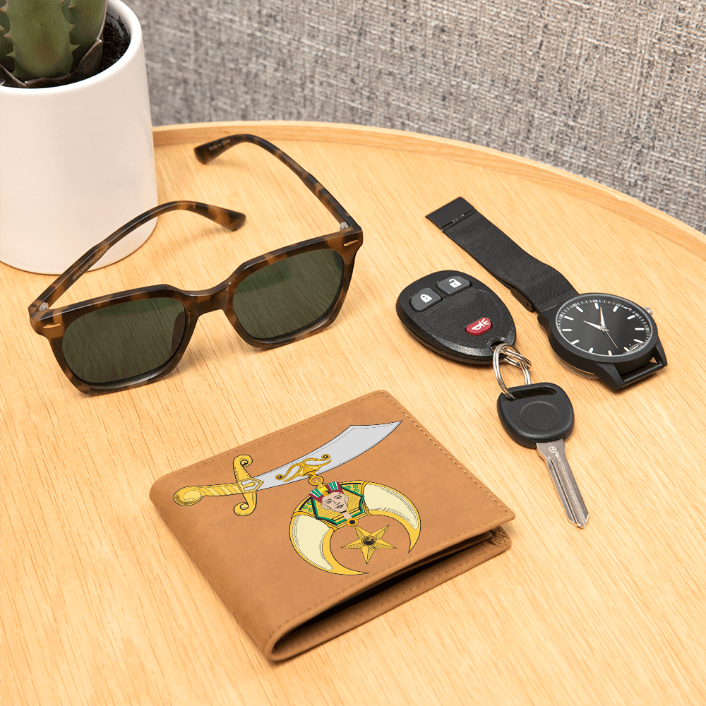 Shriner Cowhide Leather Wallet