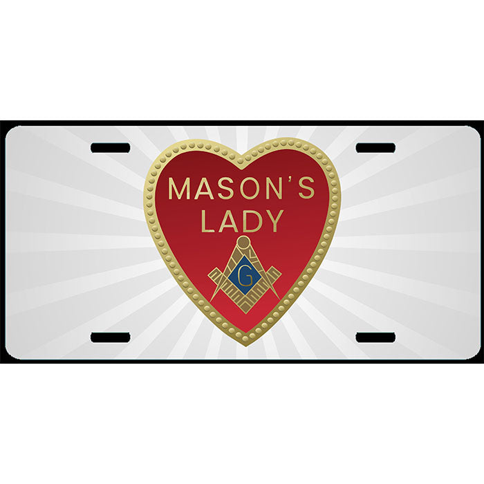 Mason's Lady License Plate Tag