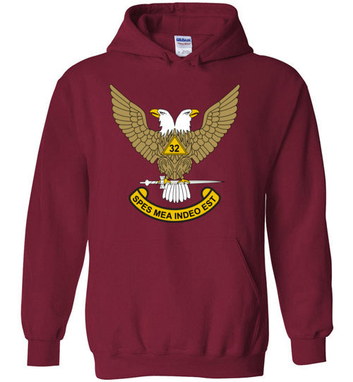 Scottish Rite 32nd Degree Mason Hoodie Masonic 32 WU
