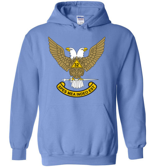 Scottish Rite 32nd Degree Mason Hoodie Masonic 32 WU