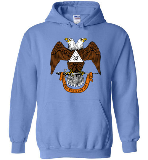 Scottish Rite 32nd Degree Mason Hoodie Masonic 32 Wings Down