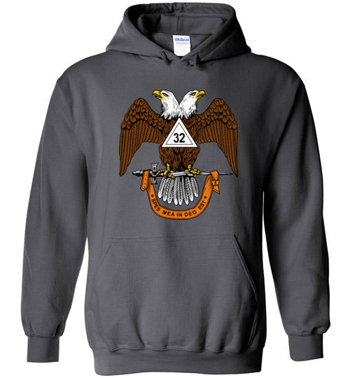 Scottish Rite 32nd Degree Mason Hoodie Masonic 32 Wings Down