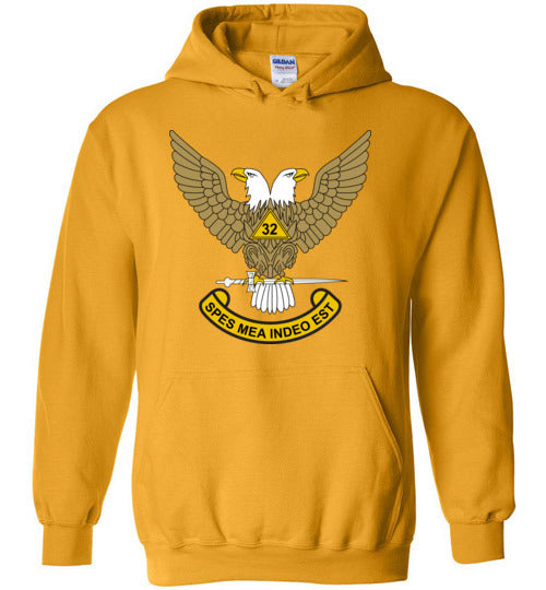 Scottish Rite 32nd Degree Mason Hoodie Masonic 32 WU