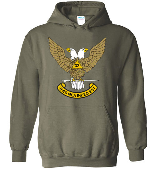 Scottish Rite 32nd Degree Mason Hoodie Masonic 32 WU