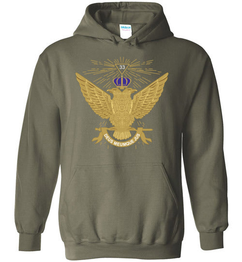 Scottish Rite 33rd Degree Mason Hoodie Masonic 33 WU