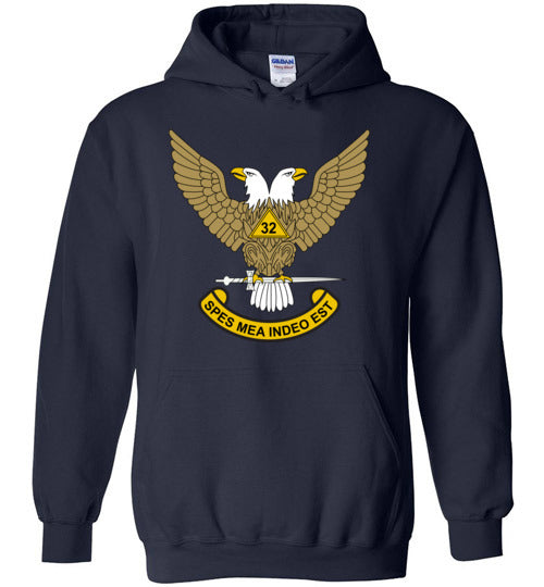 Scottish Rite 32nd Degree Mason Hoodie Masonic 32 WU