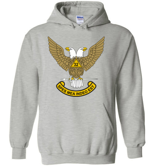 Scottish Rite 32nd Degree Mason Hoodie Masonic 32 WU
