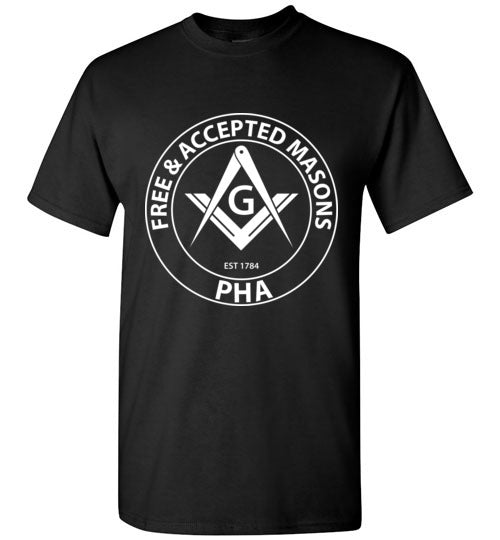 Free & Accepted Masons PHA T Shirt Prince Hall Masonic 1784 Tee