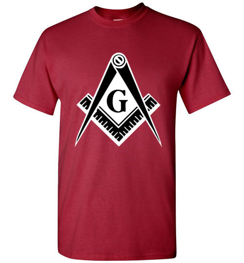 Master Mason Black White T Shirt