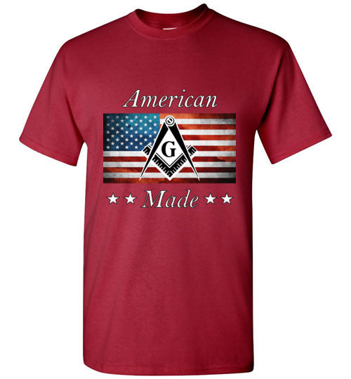 American Made Masonic T Shirt USA