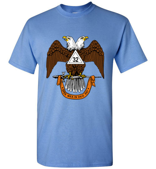 Scottish Rite 32nd Degree Mason T Shirt Wings Down