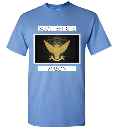 Scottish Rite 33rd Degree Mason Labels T Shirt Wings Up