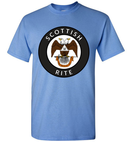 32nd Degree Scottish Rite Mason Circle T Shirt Wings Down