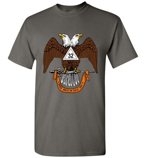 Scottish Rite 32nd Degree Mason T Shirt Wings Down