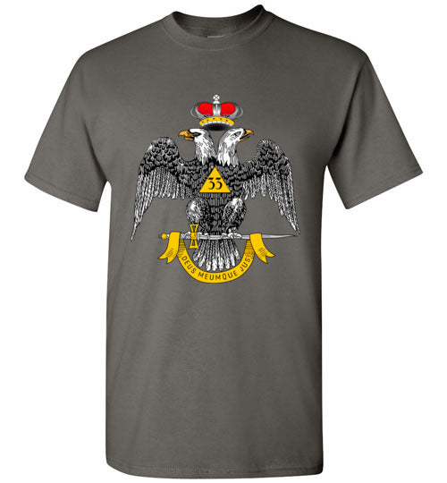 Scottish Rite 33rd Degree Wings Down Masonic T-Shirt