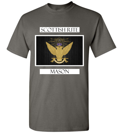 Scottish Rite 33rd Degree Mason Labels T Shirt Wings Up