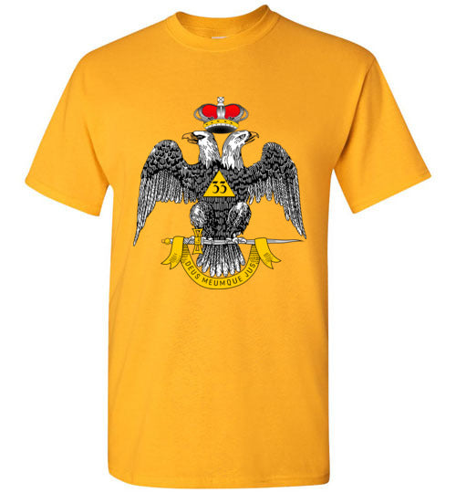 Scottish Rite 33rd Degree Wings Down Masonic T-Shirt