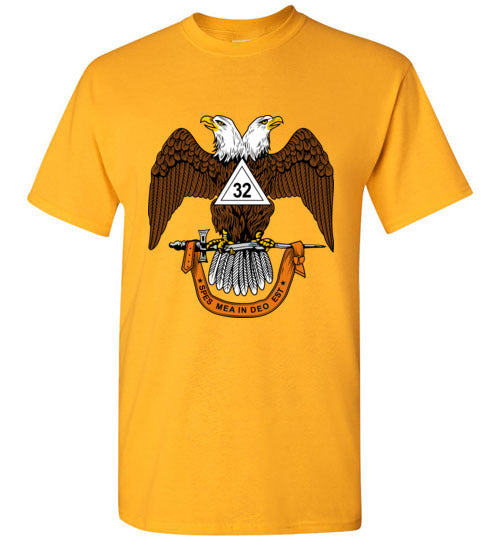 Scottish Rite 32nd Degree Mason T Shirt Wings Down