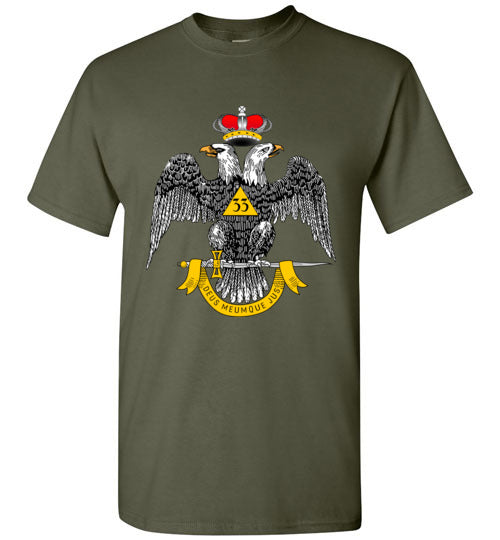 Scottish Rite 33rd Degree Wings Down Masonic T-Shirt
