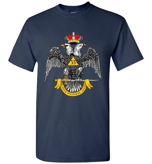 Scottish Rite 33rd Degree Wings Down Masonic T-Shirt