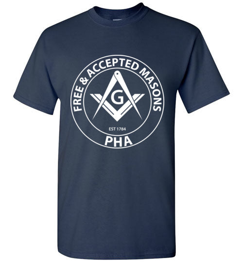Free & Accepted Masons PHA T Shirt Prince Hall Masonic 1784 Tee