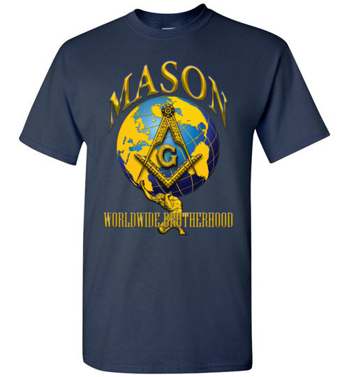 Mason Worldwide Brotherhood T Shirt Masonic Tee