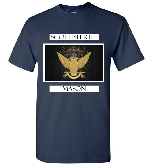 Scottish Rite 33rd Degree Mason Labels T Shirt Wings Up