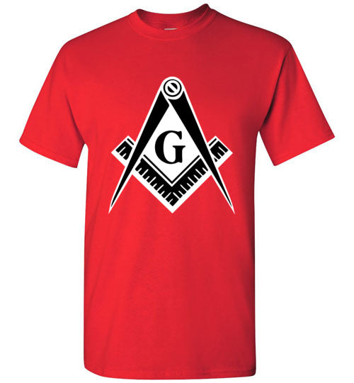 Master Mason Black White T Shirt