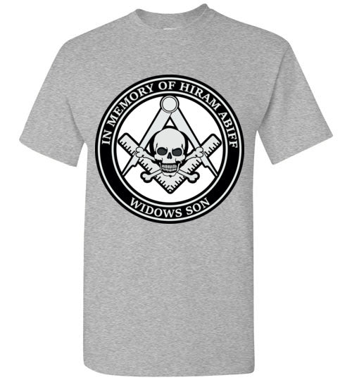 In Memory of Hiram Abiff Widows Son T Shirt