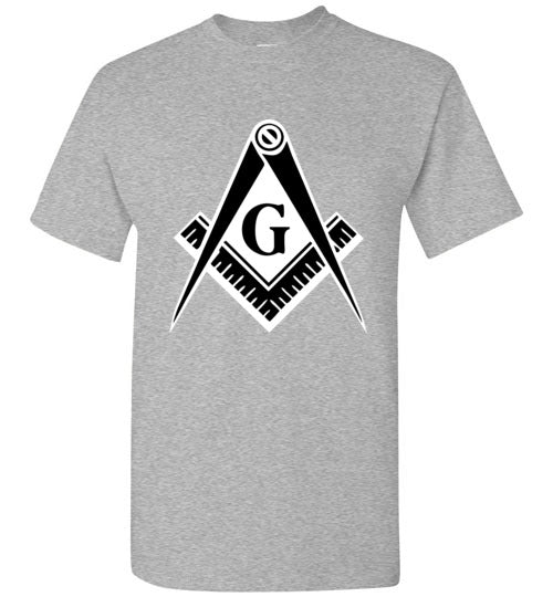 Master Mason Black White T Shirt