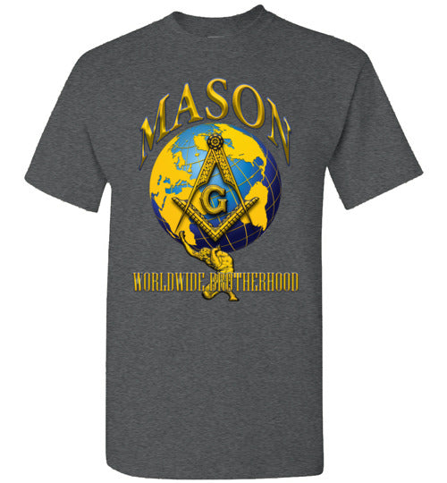 Mason Worldwide Brotherhood T Shirt Masonic Tee