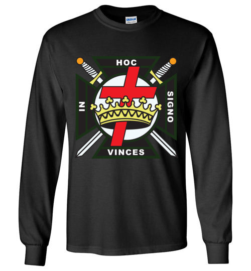 Knights Templar Green Long Sleeve Shirt