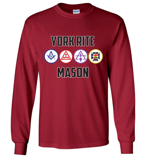York Rite Mason Long Sleeve Shirt