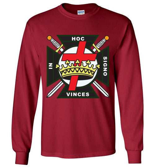 Knights Templar Green Long Sleeve Shirt