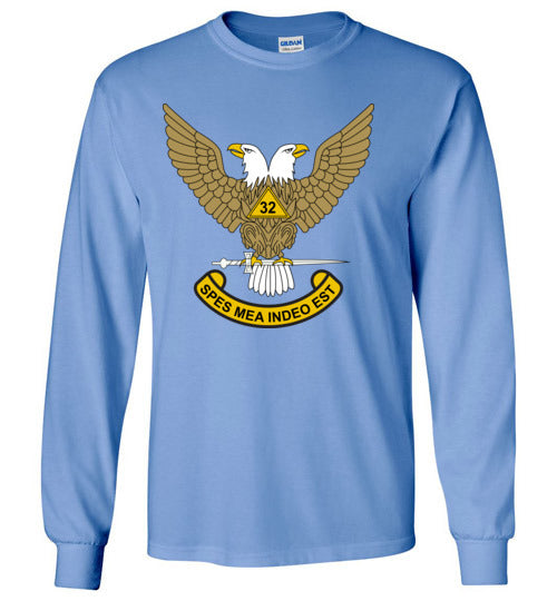 Scottish Rite 32nd Degree Mason Wings Up Long Sleeve Shirt