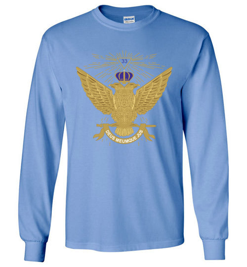 Scottish Rite 33rd Degree Wings Up Masonic Long Sleeve Shirt