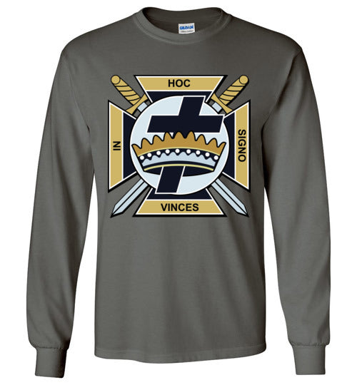 Knights Templar Gold Long Sleeve Shirt