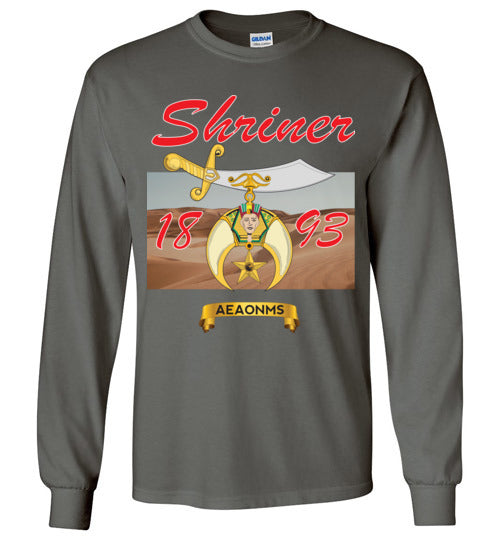 Shriner 1893 AEAONMS Prince Hall Long Sleeve Shirt PHA