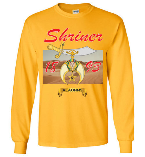 Shriner 1893 AEAONMS Prince Hall Long Sleeve Shirt PHA