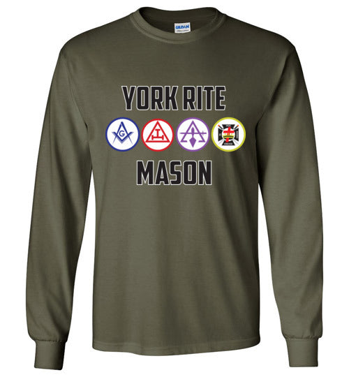 York Rite Mason Long Sleeve Shirt