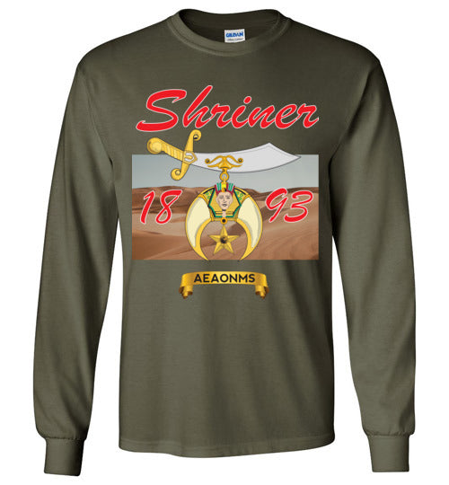 Shriner 1893 AEAONMS Prince Hall Long Sleeve Shirt PHA