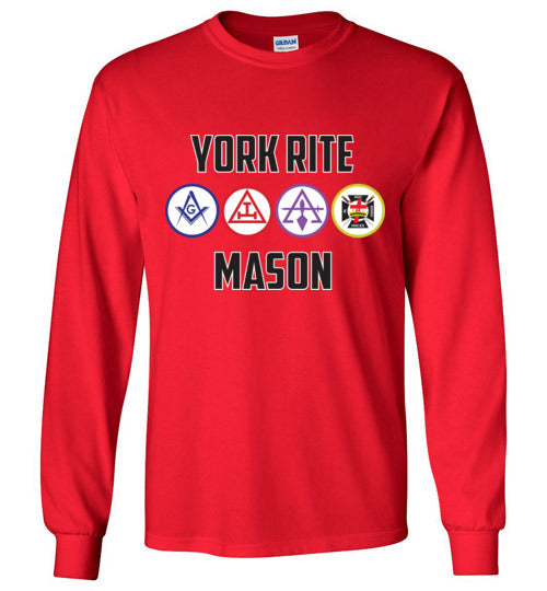 York Rite Mason Long Sleeve Shirt